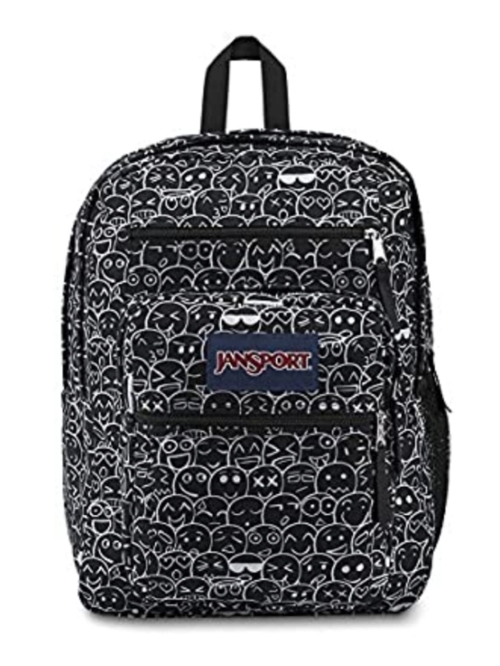 JANSPORT Black White Emoji Print Big Student Backpack